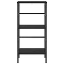 vidaXL Könyvespolc Fekete tölgy 40 x 29,5 x 81 cm Faanyag