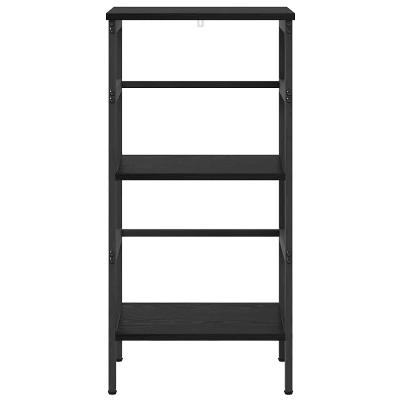 vidaXL Könyvespolc Fekete tölgy 40 x 29,5 x 81 cm Faanyag