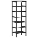 vidaXL Könyvespolc Fekete tölgy 40 x 29,5 x 115 cm Faanyag