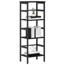 vidaXL Könyvespolc Fekete tölgy 40 x 29,5 x 115 cm Faanyag