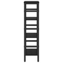 vidaXL Könyvespolc Fekete tölgy 40 x 29,5 x 115 cm Faanyag