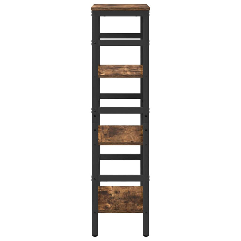 vidaXL Könyvespolc Füstölt tölgy 40 x 29,5 x 115 cm Faanyag