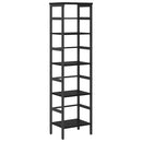 vidaXL Könyvespolc Fekete tölgy 40 x 29,5 x 149 cm Faanyag