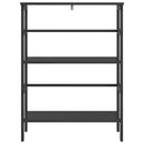 vidaXL Könyvespolc Fekete tölgy 60 x 29,5 x 81 cm Faanyag