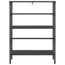 vidaXL Könyvespolc Fekete tölgy 60 x 29,5 x 81 cm Faanyag