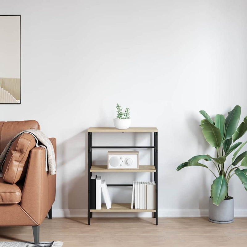 vidaXL Könyvespolc Sonoma tölgy 60 x 29,5 x 81 cm Faanyag