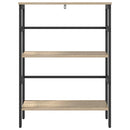 vidaXL Könyvespolc Sonoma tölgy 60 x 29,5 x 81 cm Faanyag