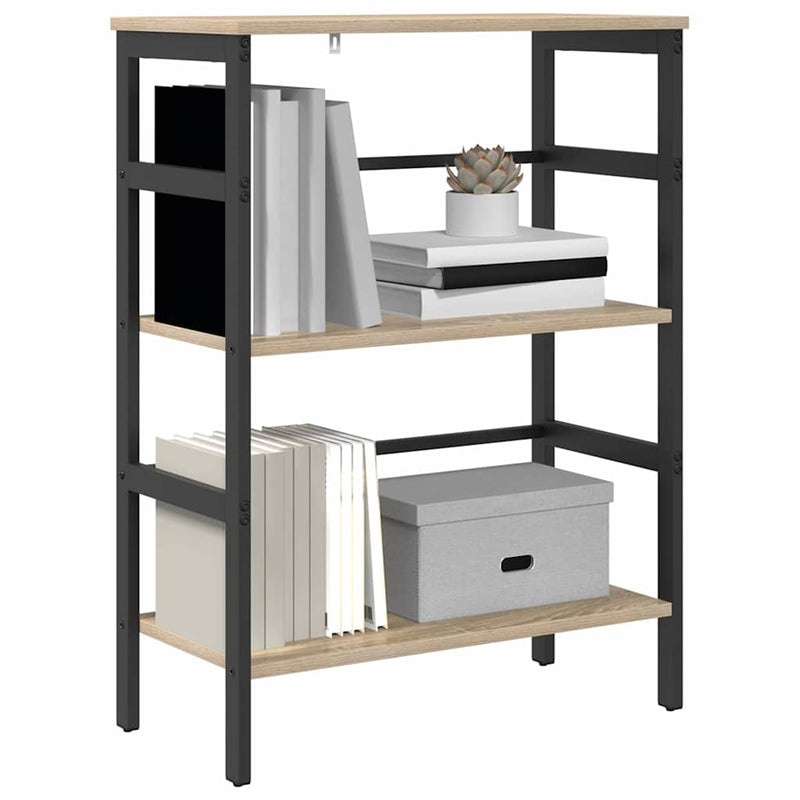 vidaXL Könyvespolc Sonoma tölgy 60 x 29,5 x 81 cm Faanyag