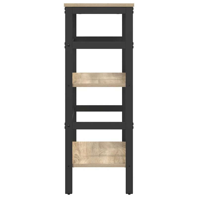 vidaXL Könyvespolc Sonoma tölgy 60 x 29,5 x 81 cm Faanyag