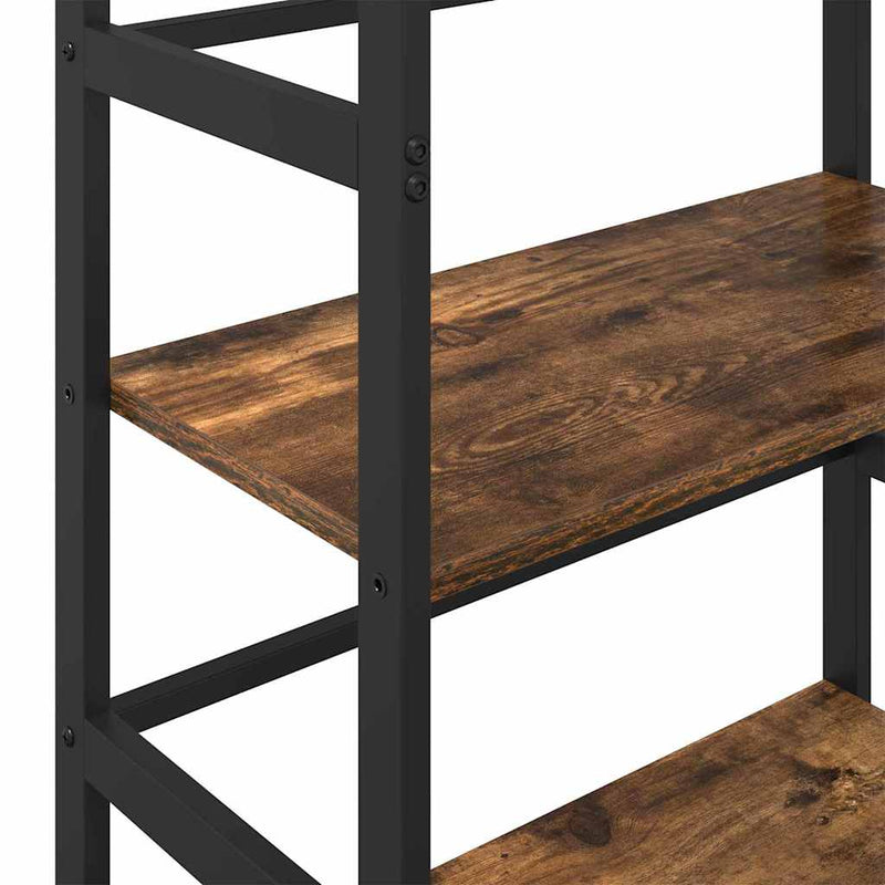 vidaXL Könyvespolc Füstölt tölgy 60 x 29,5 x 81 cm Faanyag