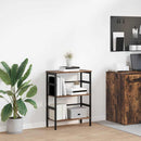 vidaXL Könyvespolc Füstölt tölgy 60 x 29,5 x 81 cm Faanyag