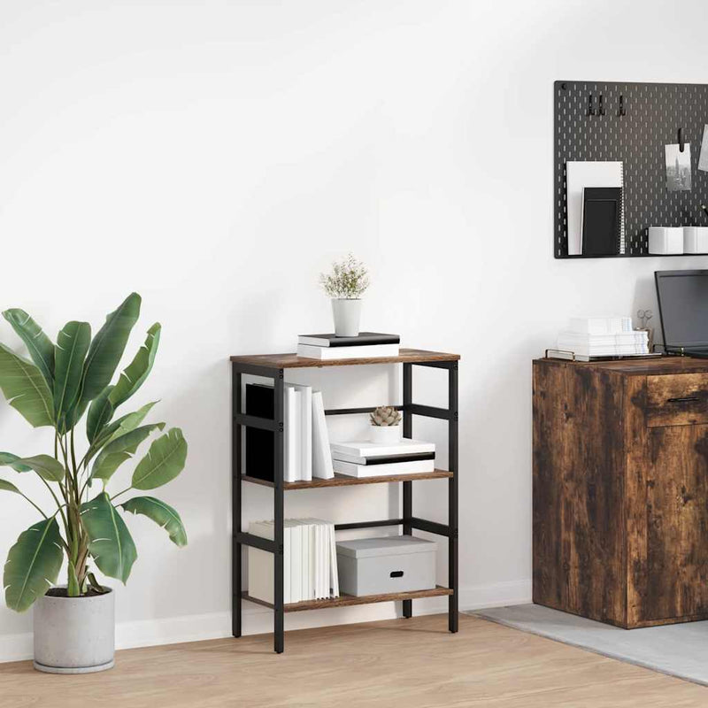 vidaXL Könyvespolc Füstölt tölgy 60 x 29,5 x 81 cm Faanyag