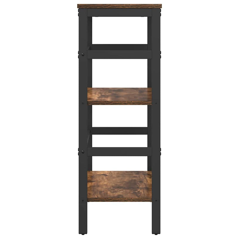 vidaXL Könyvespolc Füstölt tölgy 60 x 29,5 x 81 cm Faanyag