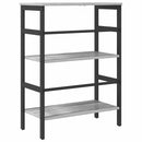 vidaXL Könyvespolc Szürke Sonoma 60 x 29,5 x 81 cm Faanyag