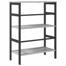 vidaXL Könyvespolc Szürke Sonoma 60 x 29,5 x 81 cm Faanyag