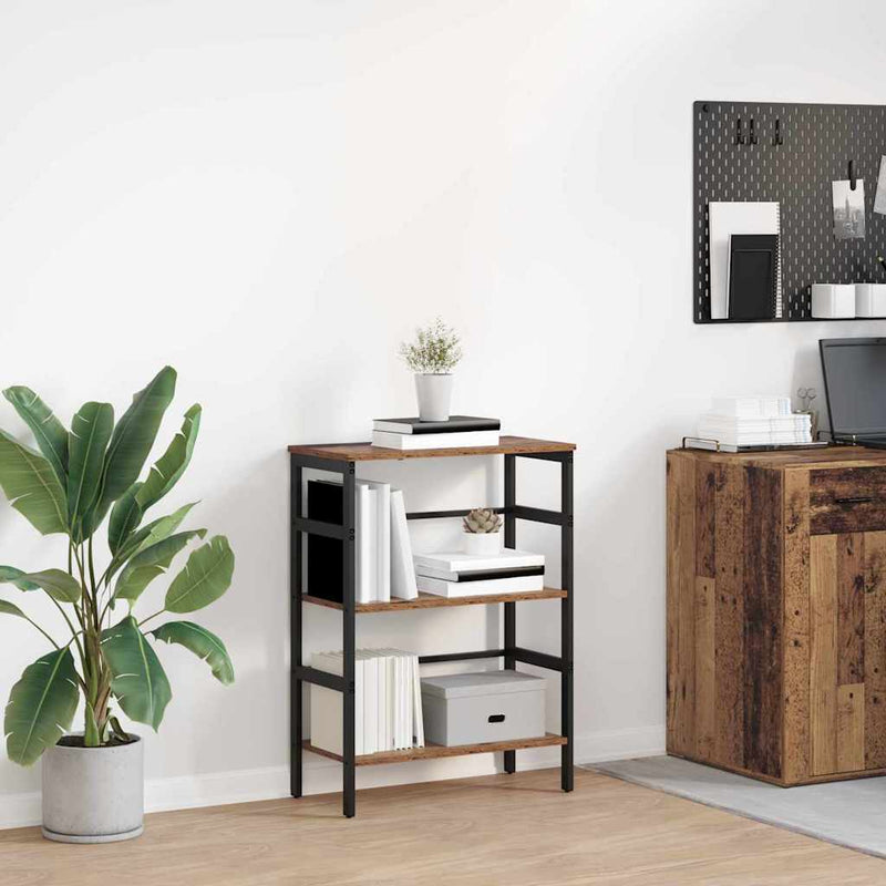 vidaXL Könyvespolc Öreg fa 60 x 29,5 x 81 cm Faanyag