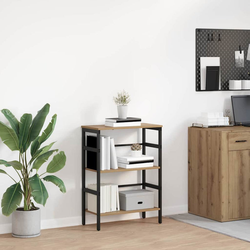 vidaXL Könyvespolc Artisan tölgy 60 x 29,5 x 81 cm Faanyag