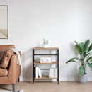 vidaXL Könyvespolc Artisan tölgy 60 x 29,5 x 81 cm Faanyag