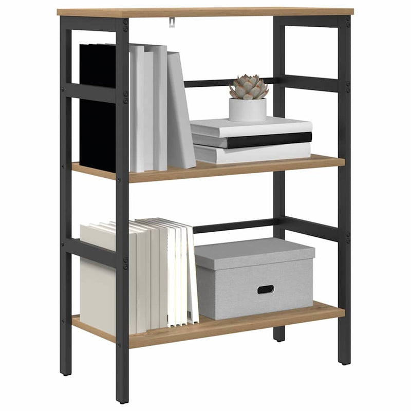 vidaXL Könyvespolc Artisan tölgy 60 x 29,5 x 81 cm Faanyag