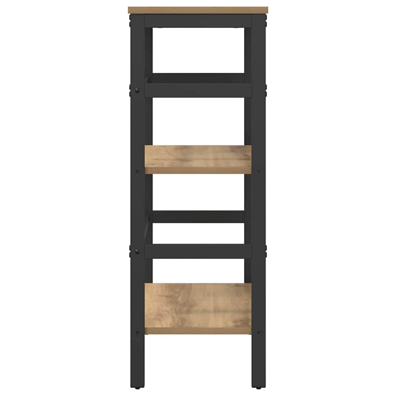 vidaXL Könyvespolc Artisan tölgy 60 x 29,5 x 81 cm Faanyag