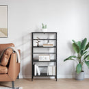 vidaXL Könyvespolc Fekete tölgy 60 x 29,5 x 115 cm Faanyag