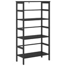 vidaXL Könyvespolc Fekete tölgy 60 x 29,5 x 115 cm Faanyag