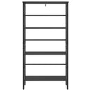 vidaXL Könyvespolc Fekete tölgy 60 x 29,5 x 115 cm Faanyag