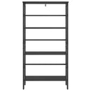 vidaXL Könyvespolc Fekete tölgy 60 x 29,5 x 115 cm Faanyag