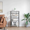 vidaXL Könyvespolc 3 szintes 60 x 29,5 x 115 cm Szerelt Fa