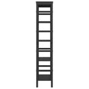 vidaXL Könyvespolc Fekete tölgy 60 x 29,5 x 149 cm Faanyag