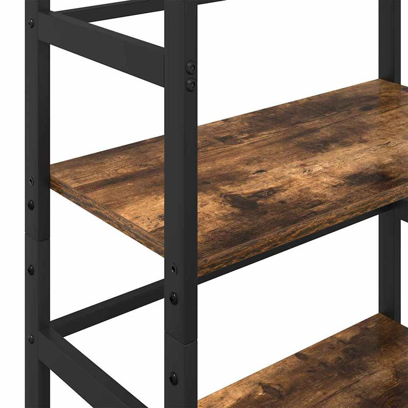 vidaXL Könyvespolc Füstölt tölgy 60 x 29,5 x 149 cm Faanyag