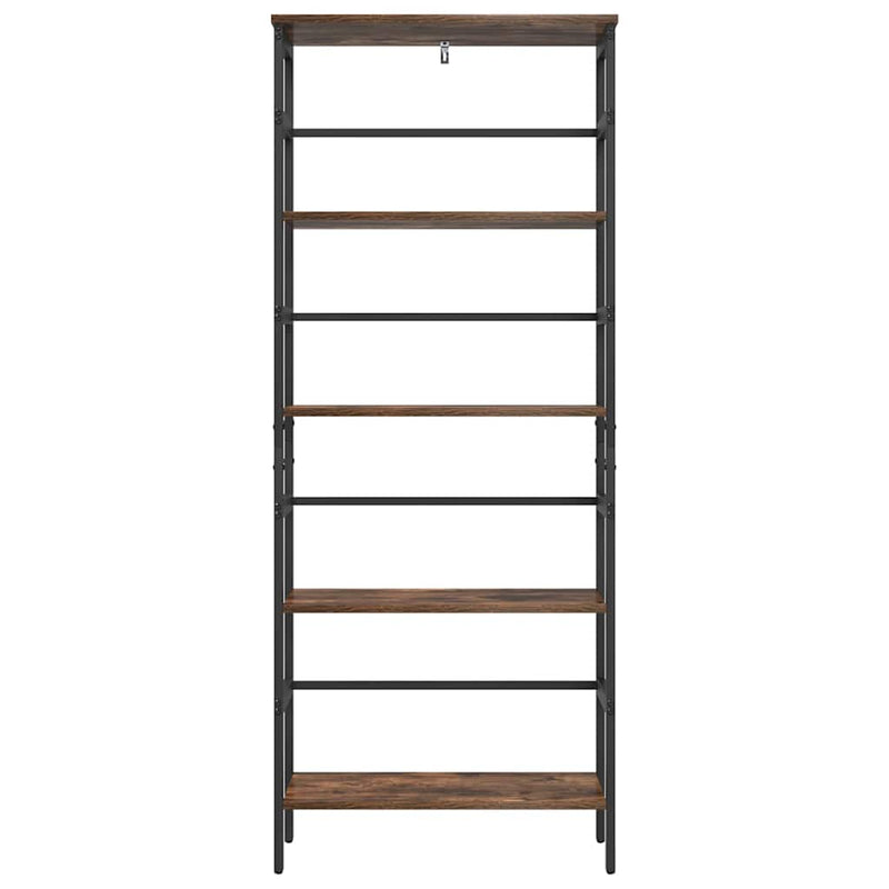 vidaXL Könyvespolc Füstölt tölgy 60 x 29,5 x 149 cm Faanyag