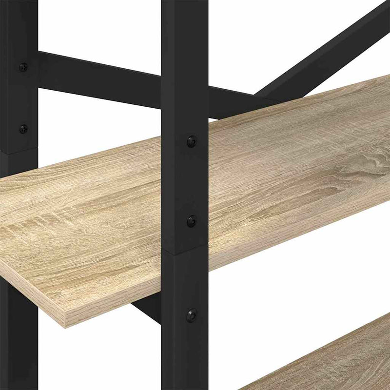 vidaXL Könyvespolc Sonoma tölgy 100 x 33,5 x 178 cm Faanyag