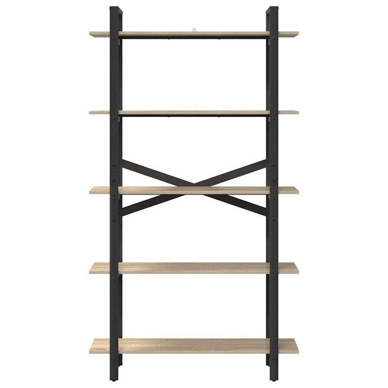 vidaXL Könyvespolc Sonoma tölgy 100 x 33,5 x 178 cm Faanyag