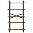 vidaXL Könyvespolc Füstölt tölgy 100 x 33,5 x 178 cm Faanyag