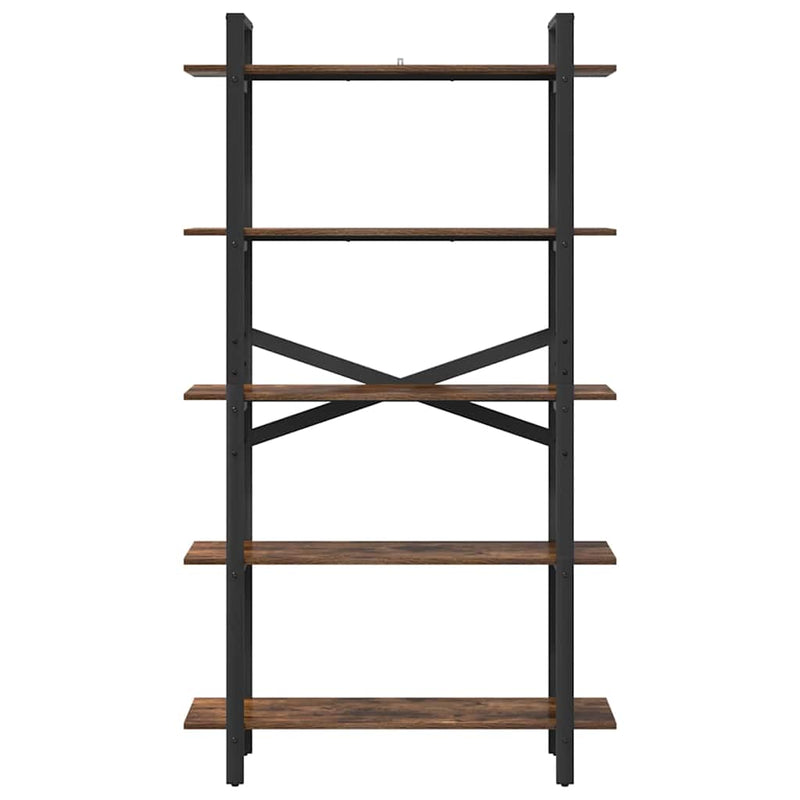 vidaXL Könyvespolc Füstölt tölgy 100 x 33,5 x 178 cm Faanyag