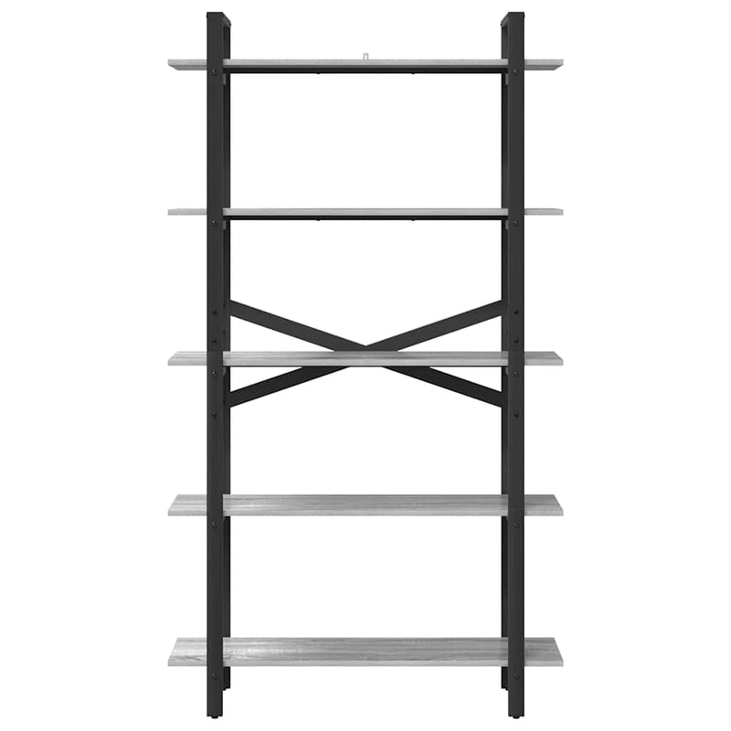 vidaXL Könyvespolc Szürke Sonoma 100 x 33,5 x 178 cm Faanyag