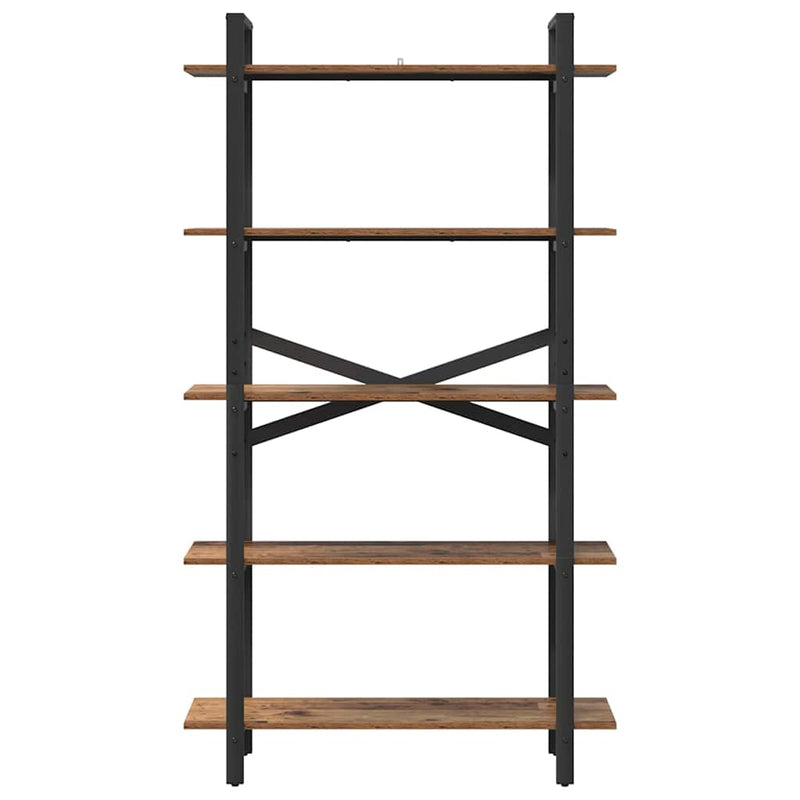 vidaXL Könyvespolc Öreg fa 100 x 33,5 x 178 cm Faanyag