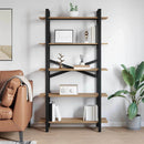 vidaXL Könyvespolc 5 szintes 100 x 33,5 x 178 cm Szerelt Fa