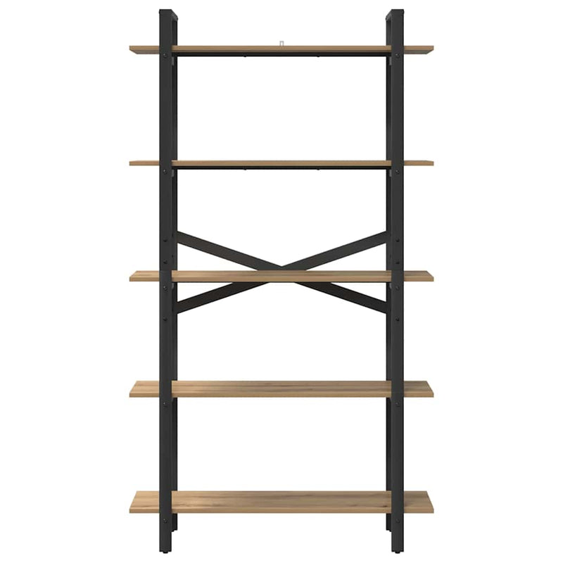 vidaXL Könyvespolc Artisan tölgy 100 x 33,5 x 178 cm Faanyag