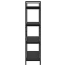 vidaXL Könyvespolc Fekete tölgy 100 x 33,5 x 140 cm Faanyag