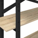 vidaXL Könyvespolc Sonoma tölgy 100 x 33,5 x 140 cm Faanyag