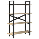 vidaXL Könyvespolc Sonoma tölgy 100 x 33,5 x 140 cm Faanyag