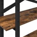 vidaXL Könyvespolc Füstölt tölgy 100 x 33,5 x 140 cm Faanyag