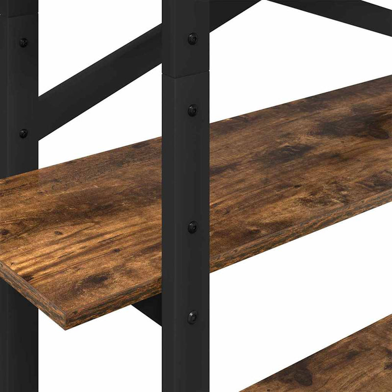 vidaXL Könyvespolc Füstölt tölgy 100 x 33,5 x 140 cm Faanyag