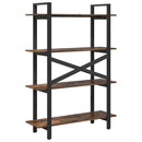 vidaXL Könyvespolc Füstölt tölgy 100 x 33,5 x 140 cm Faanyag