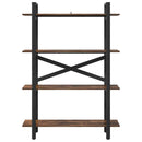 vidaXL Könyvespolc Füstölt tölgy 100 x 33,5 x 140 cm Faanyag