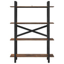 vidaXL Könyvespolc Füstölt tölgy 100 x 33,5 x 140 cm Faanyag