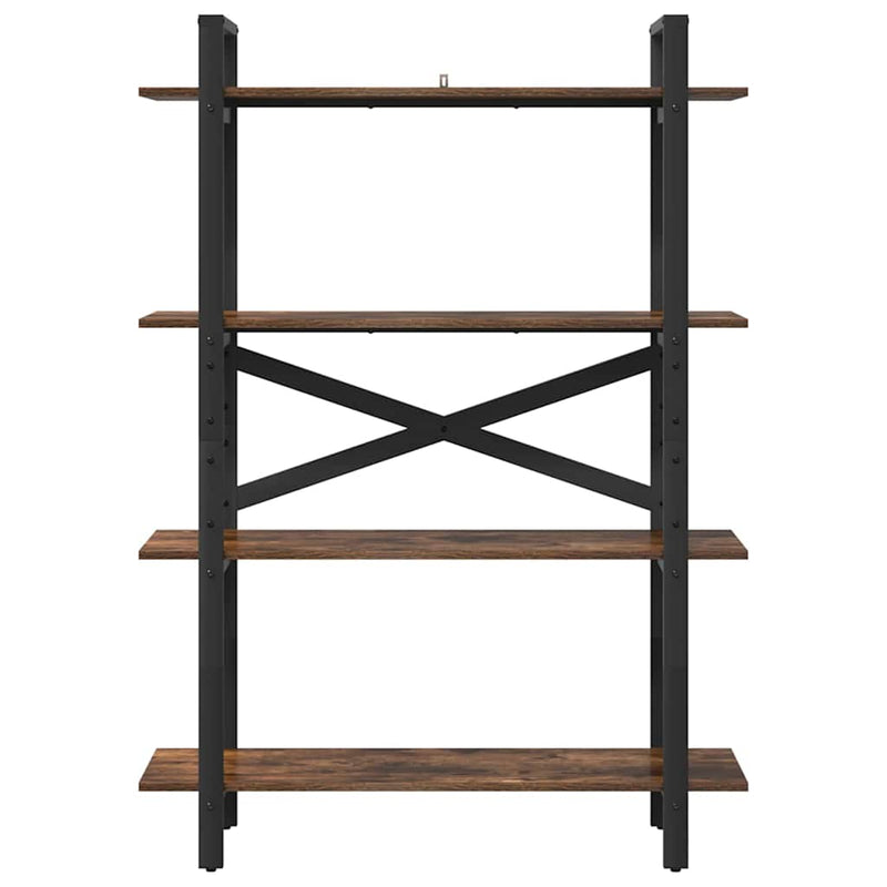 vidaXL Könyvespolc Füstölt tölgy 100 x 33,5 x 140 cm Faanyag