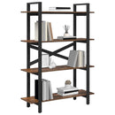 vidaXL Könyvespolc Füstölt tölgy 100 x 33,5 x 140 cm Faanyag